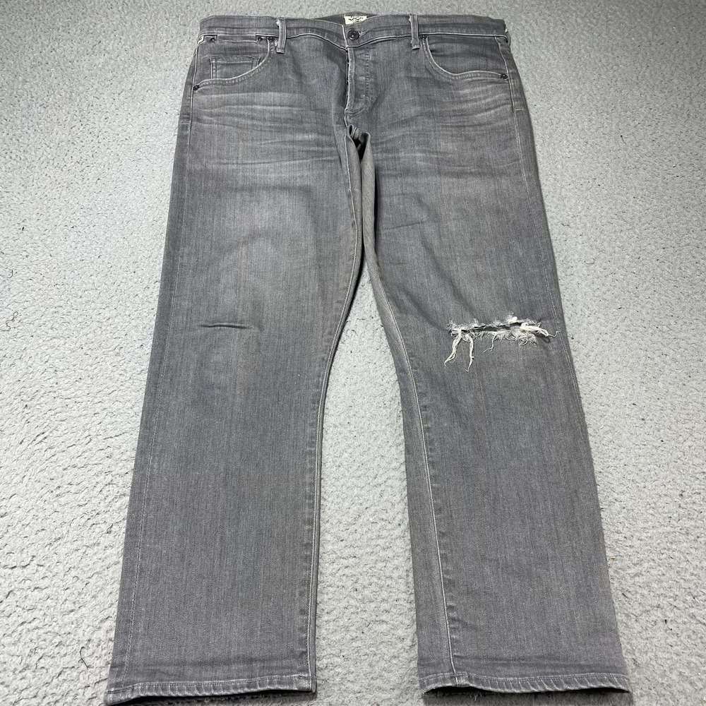 Citizens Of Humanity‎ Emerson Boyfriend Jeans Womens 32 Gray Fit 36 Denim USA